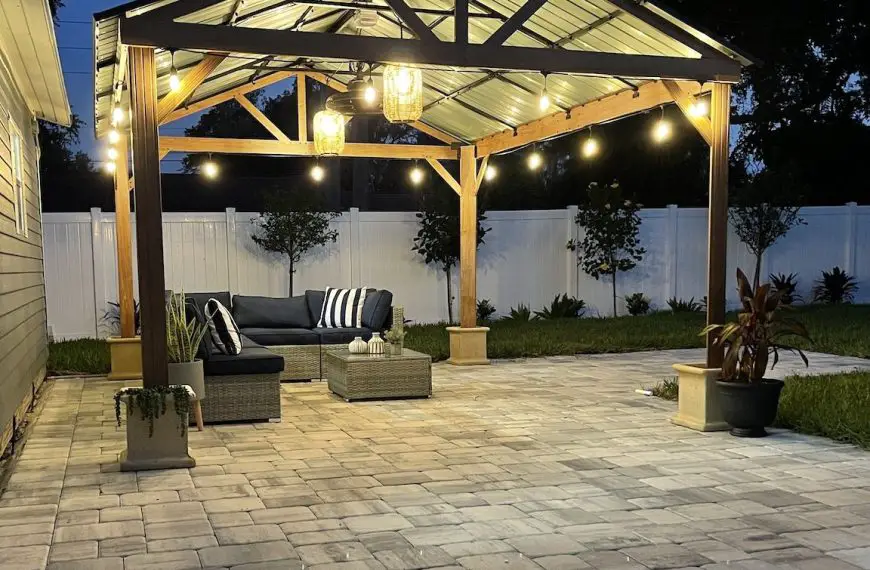 How To Anchor A Pergola To Pavers?